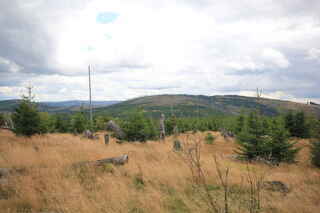 Pohled na horu Plesná/Debrník (1336 m n.m.)