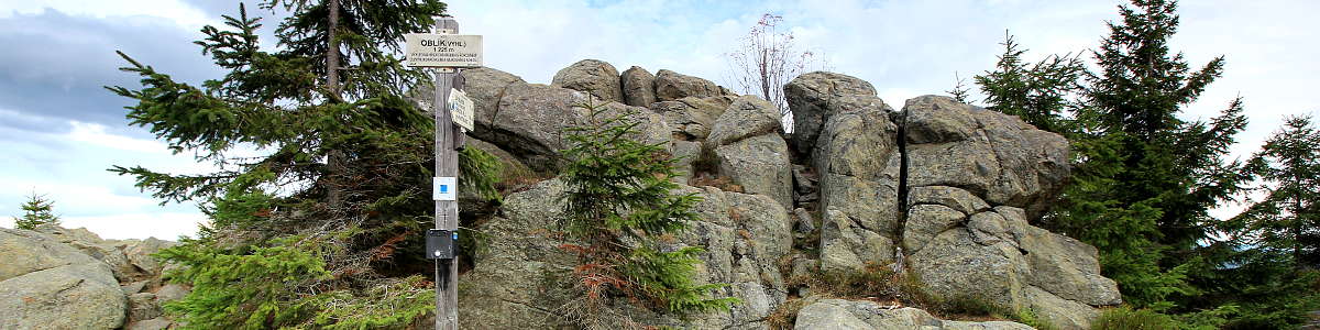 Šumava: Vrcholová skalka hory Oblík (1225 m n.m.) - 10/2019 Šumava: Vrcholová skalka hory Oblík (1225 m n.m.) - 10/2019